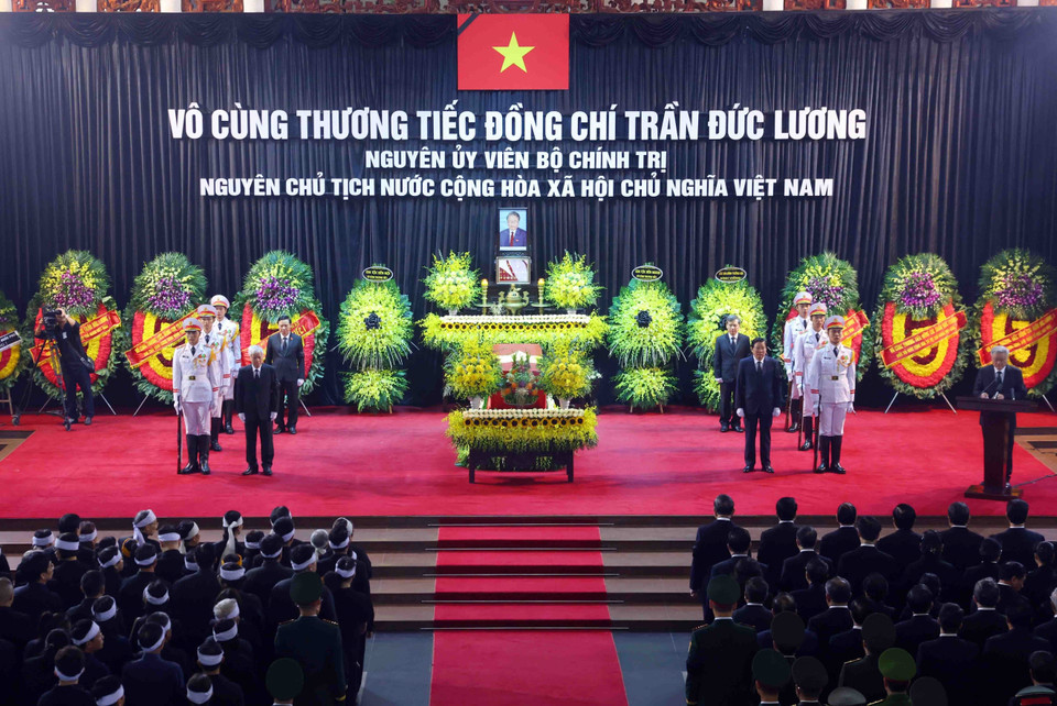 Funeral service held for former State President Tran Duc Luong- Ảnh 1.