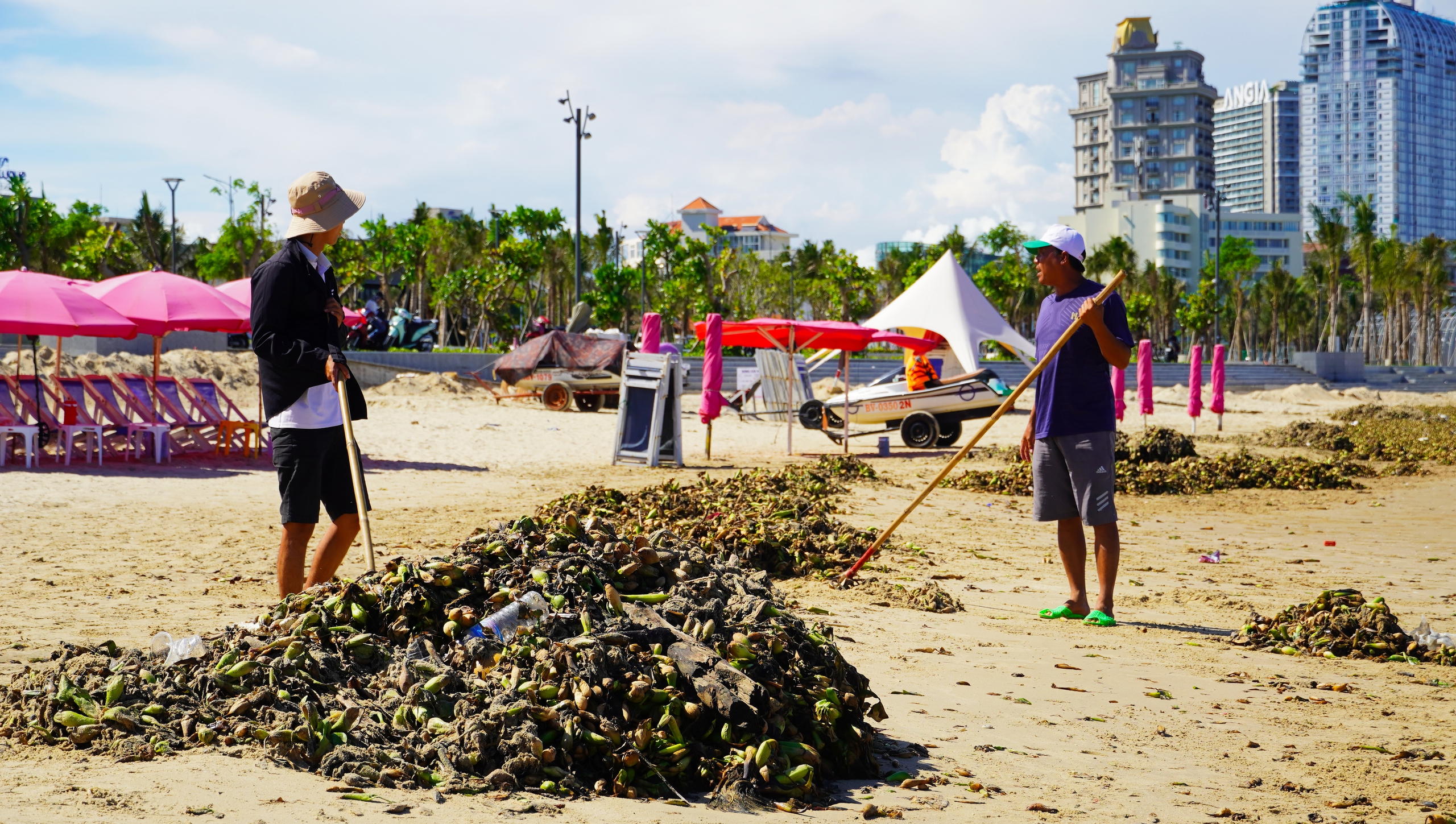 R&aacute;c đại dương "tấn c&ocirc;ng" biển B&atilde;i Sau, TP Vũng T&agrave;u - Ảnh 5.