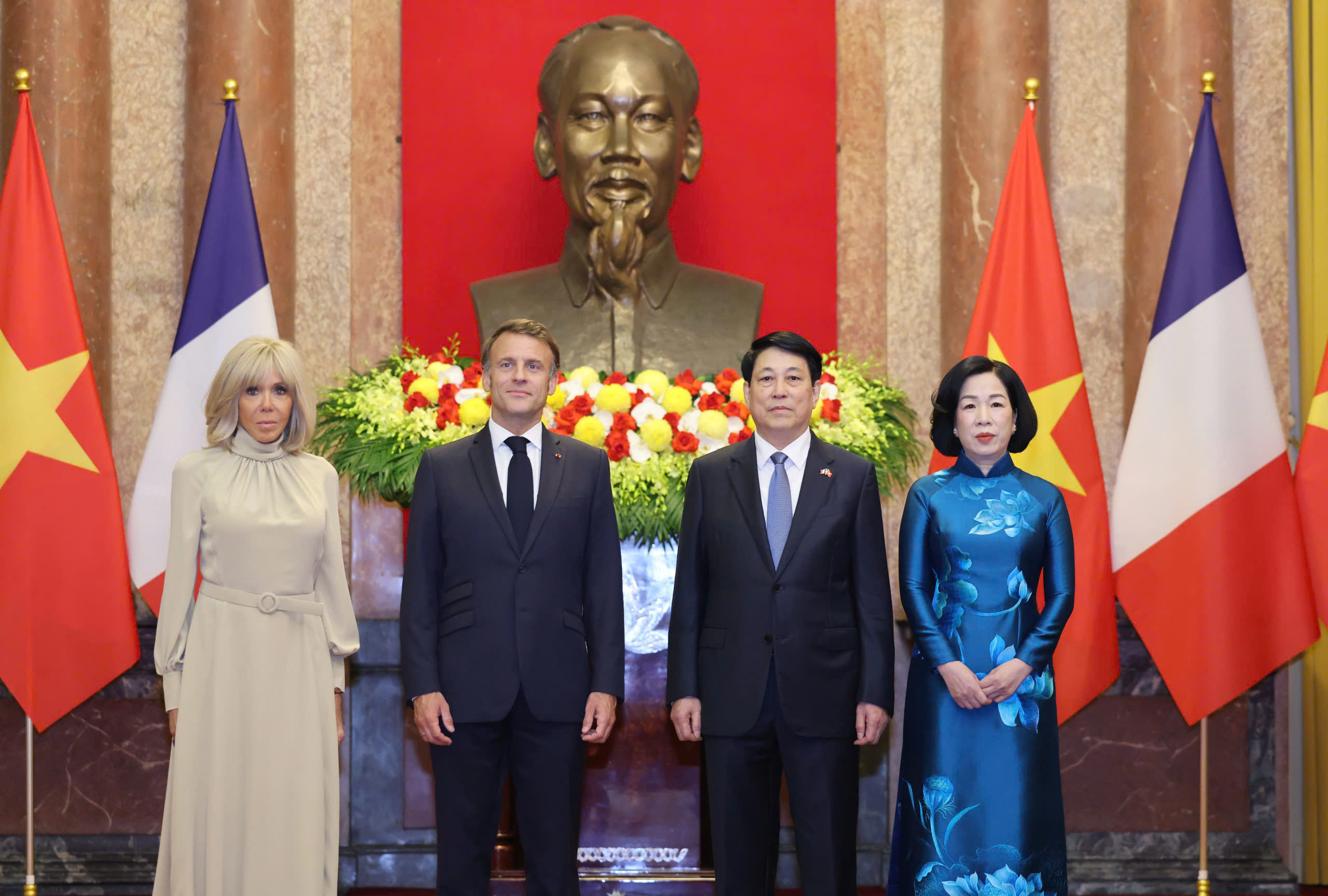 Lễ đón Tổng thống Pháp Emmanuel Macron thăm cấp Nhà nước tới Việt Nam - Ảnh 19.