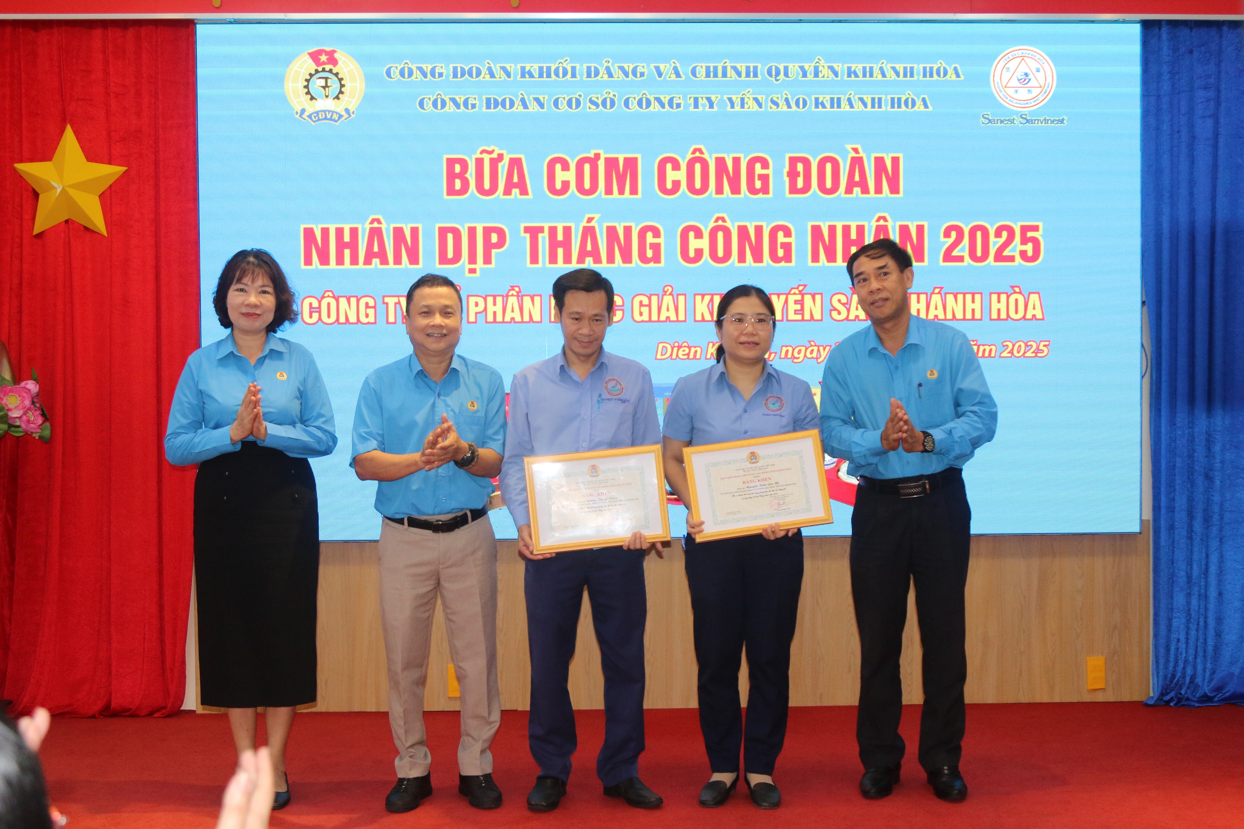 Bữa cơm C&ocirc;ng đo&agrave;n: Mang niềm vui đến với người lao động Yến s&agrave;o Kh&aacute;nh Ho&agrave;- Ảnh 1.