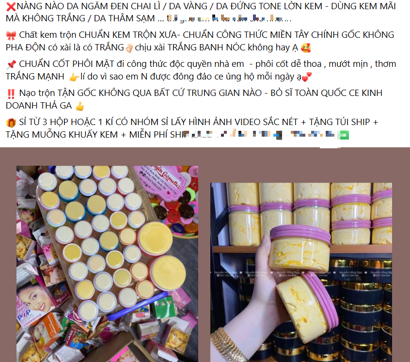 Mỹ phẩm, kem trộn 'nh&agrave; l&agrave;m' b&aacute;n tr&agrave;n lan, ai chịu tr&aacute;ch nhiệm?- Ảnh 1.