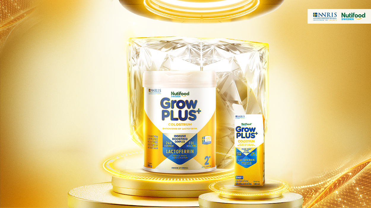 Nutifood GrowPLUS+ Colostrum Lactoferrin, x&acirc;y "l&aacute; chắn kim cương&rdquo; n&acirc;ng cao đề kh&aacute;ng cho trẻ- Ảnh 2.