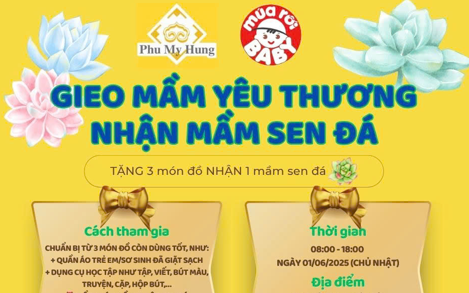 Ngày hội Phú Mỹ Hưng hướng về trẻ em lần 14: Cùng bé gieo mầm yêu thương