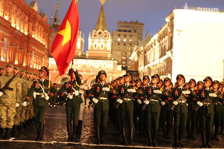 Qu&acirc;n nh&acirc;n Việt Nam tham gia duyệt binh tr&ecirc;n Quảng trường Đỏ- Ảnh 1.