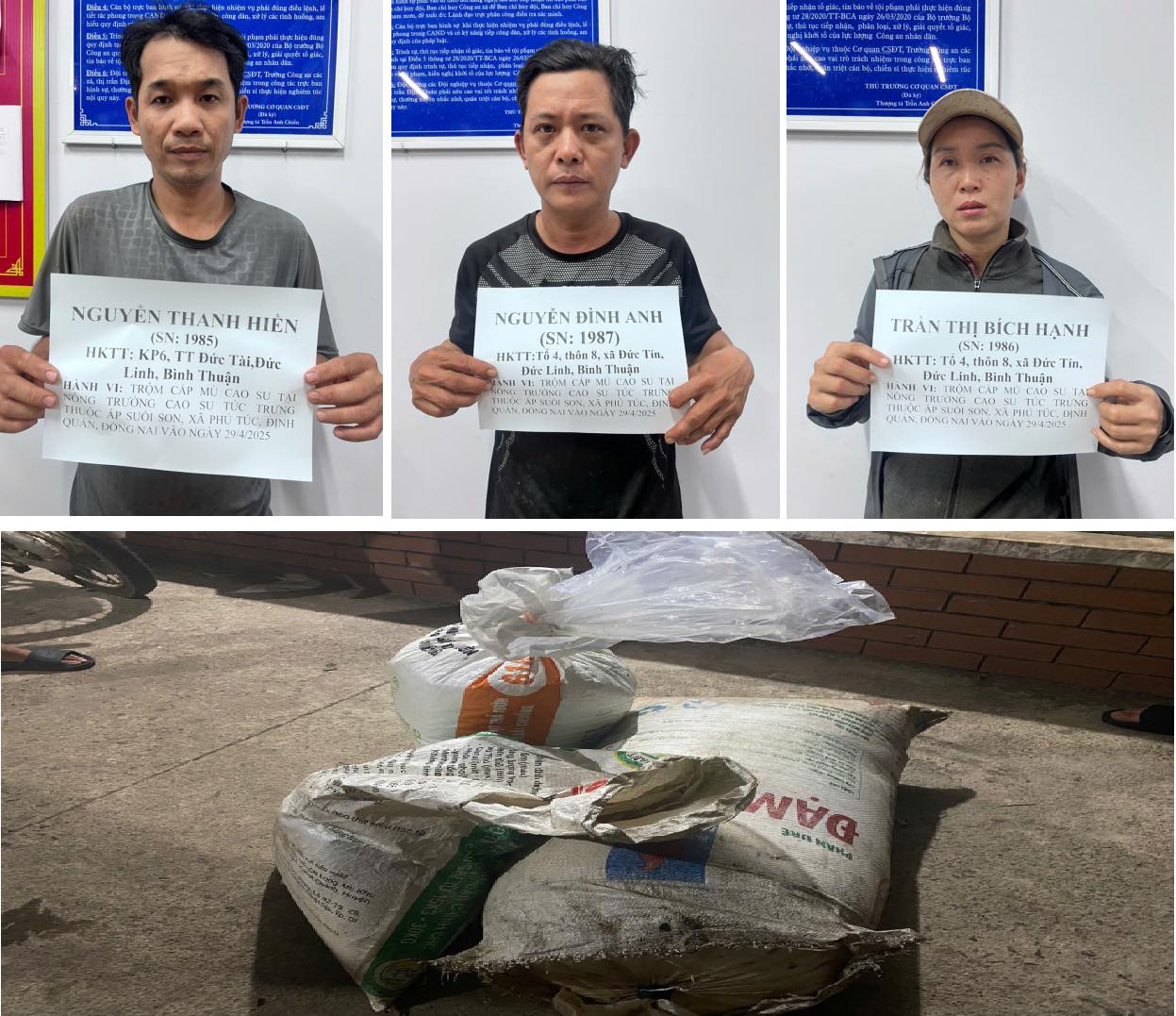 Từ tin báo của người dân, công an bắt nhóm người làm
chuyện mờ ám lúc rạng sáng - Ảnh 1.