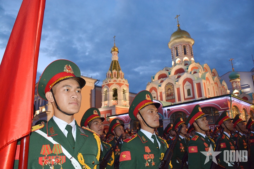 Đo&agrave;n Qu&acirc;n đội nh&acirc;n d&acirc;n Việt Nam tham gia sơ duyệt Lễ duyệt binh tr&ecirc;n Quảng trường Đỏ- Ảnh 10.