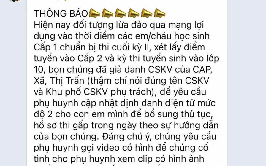 TP HCM: Nhiều trường học cảnh báo khẩn chiêu lừa đảo nhắm đến phụ huynh trong kỳ tuyển sinh đầu cấp