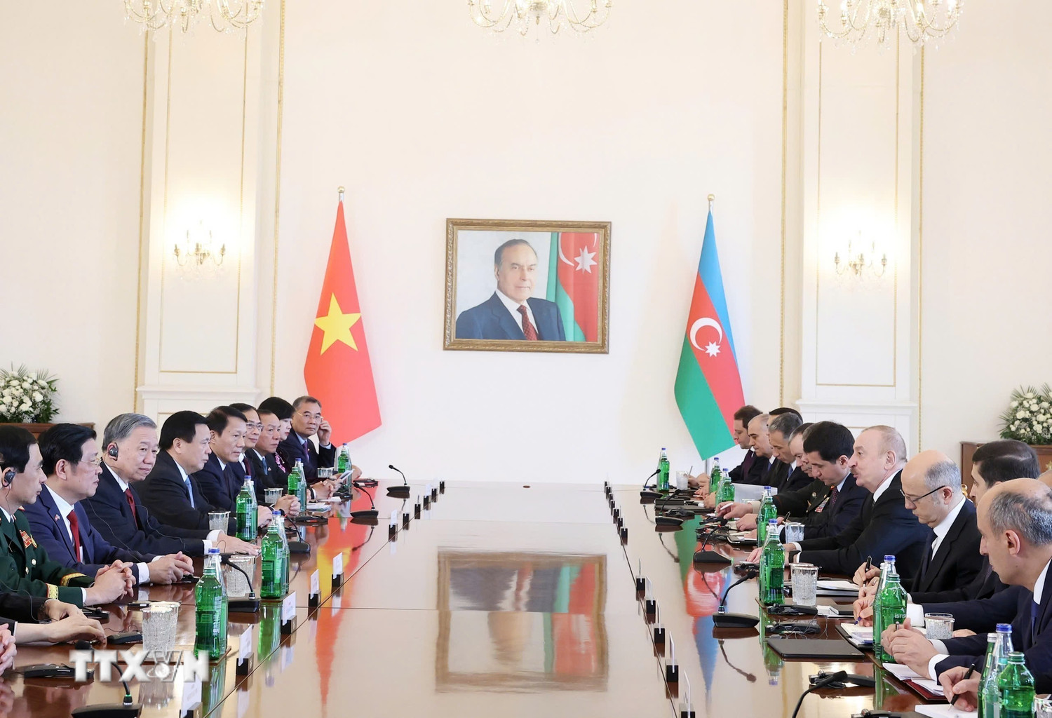 Lễ đón Tổng Bí thư Tô Lâm và Phu nhân thăm cấp Nhà nước Azerbaijan- Ảnh 12.