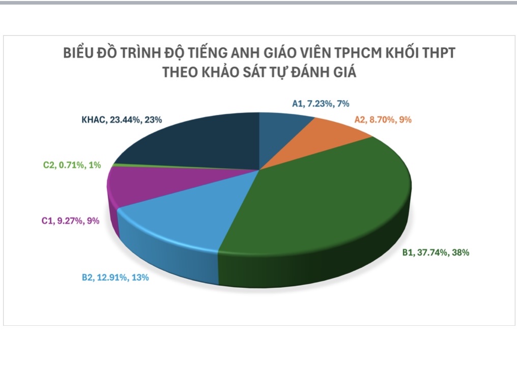 Công bố kết quả khảo sát năng lực tiếng Anh của cán bộ, giáo viên TP HCM- Ảnh 3.