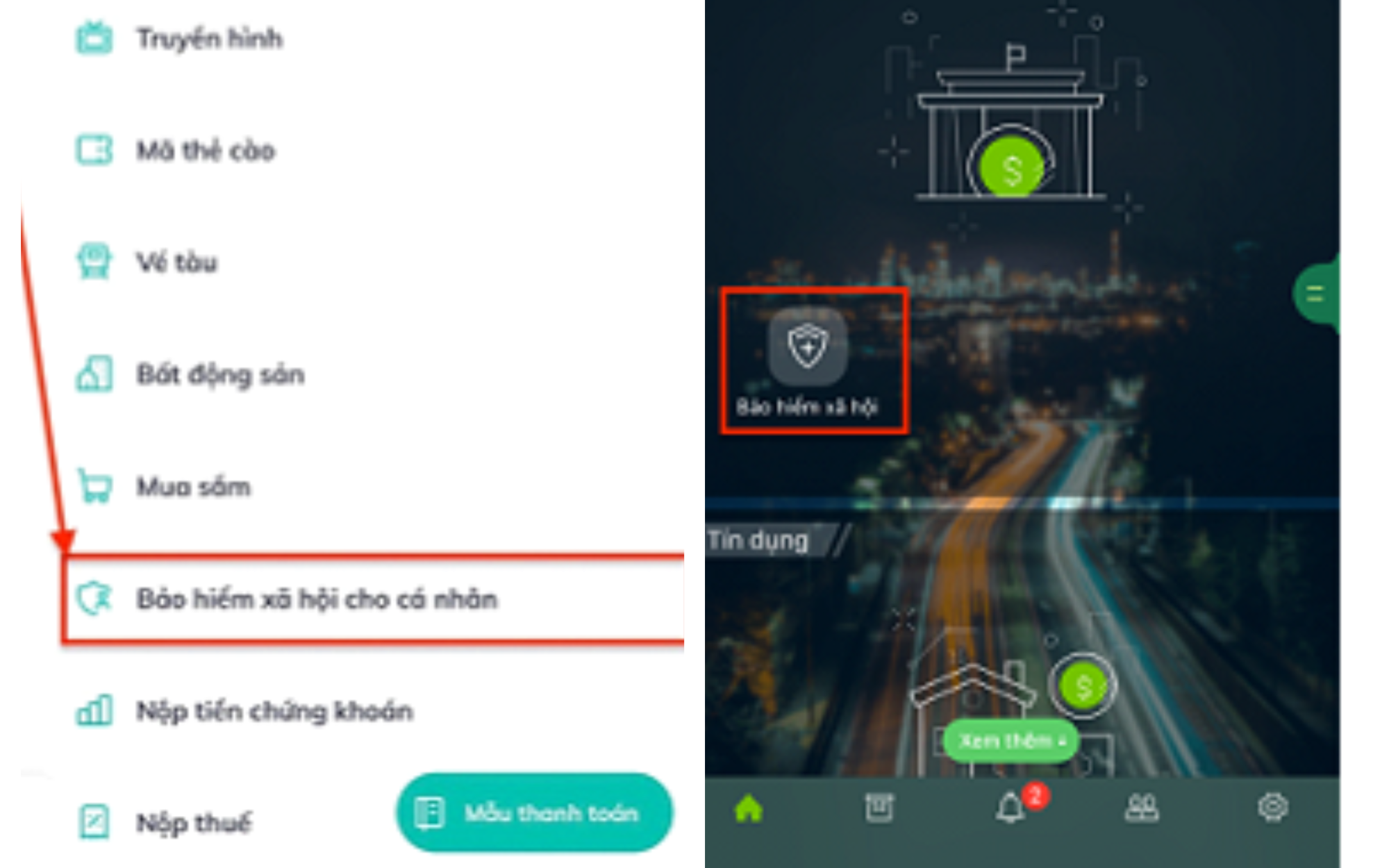 Tham gia BHXH, BHYT dễ dàng qua dịch vụ công và app ngân hàng