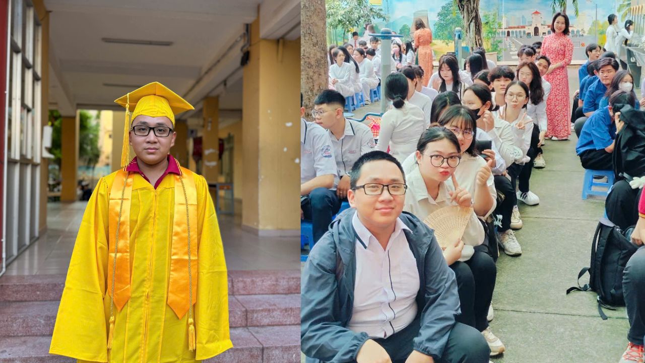 Học viên trung tâm GDNN-GDTX "ẵm" cú đúp giải nhất toán thành phố ở tuổi 27- Ảnh 1.