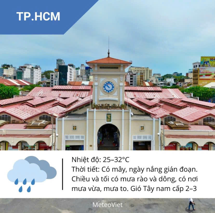 Thời tiết TP HCM hôm nay, 12-6: Ảnh hưởng của bão số 1, mưa tăng- Ảnh 3.