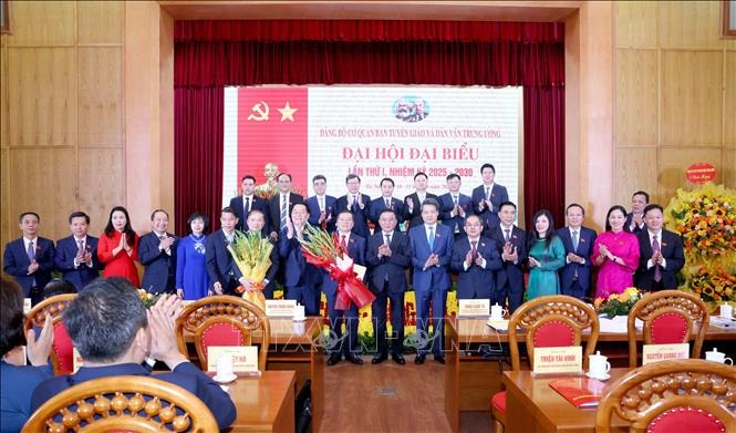 Đại hội Đảng bộ cơ quan Ban Tuyên giáo và Dân vận Trung ương lần thứ I - Ảnh 1.
