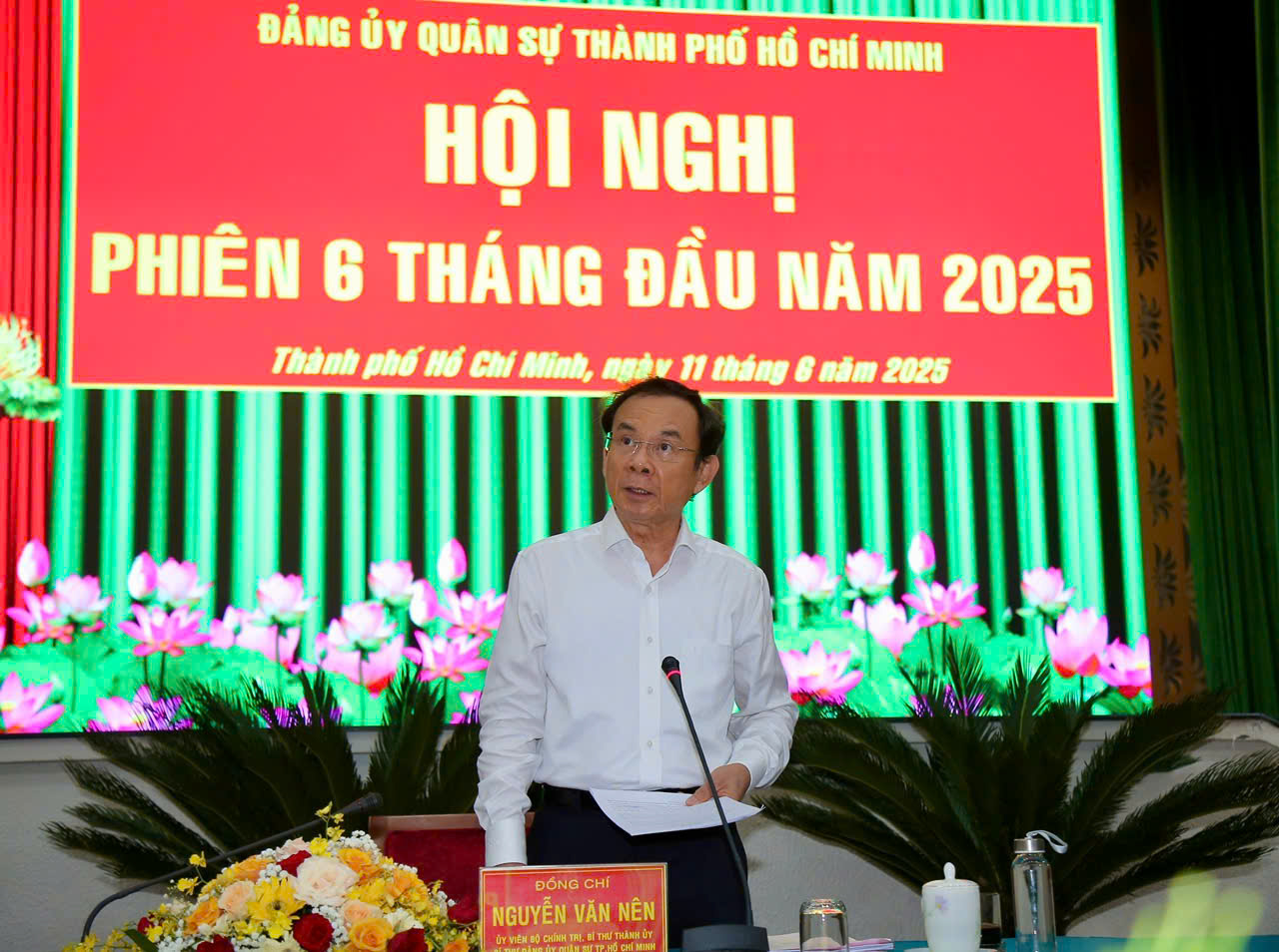 Bí thư Thành ủy TP HCM Nguyễn Văn Nên đánh giá cao ý thức vượt khó của lực lượng vũ trang thành phố- Ảnh 1.