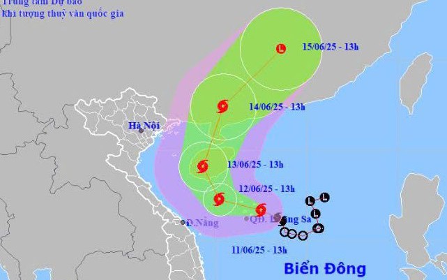 Bão số 1 tăng tốc di chuyển, sẽ hướng vào đâu?