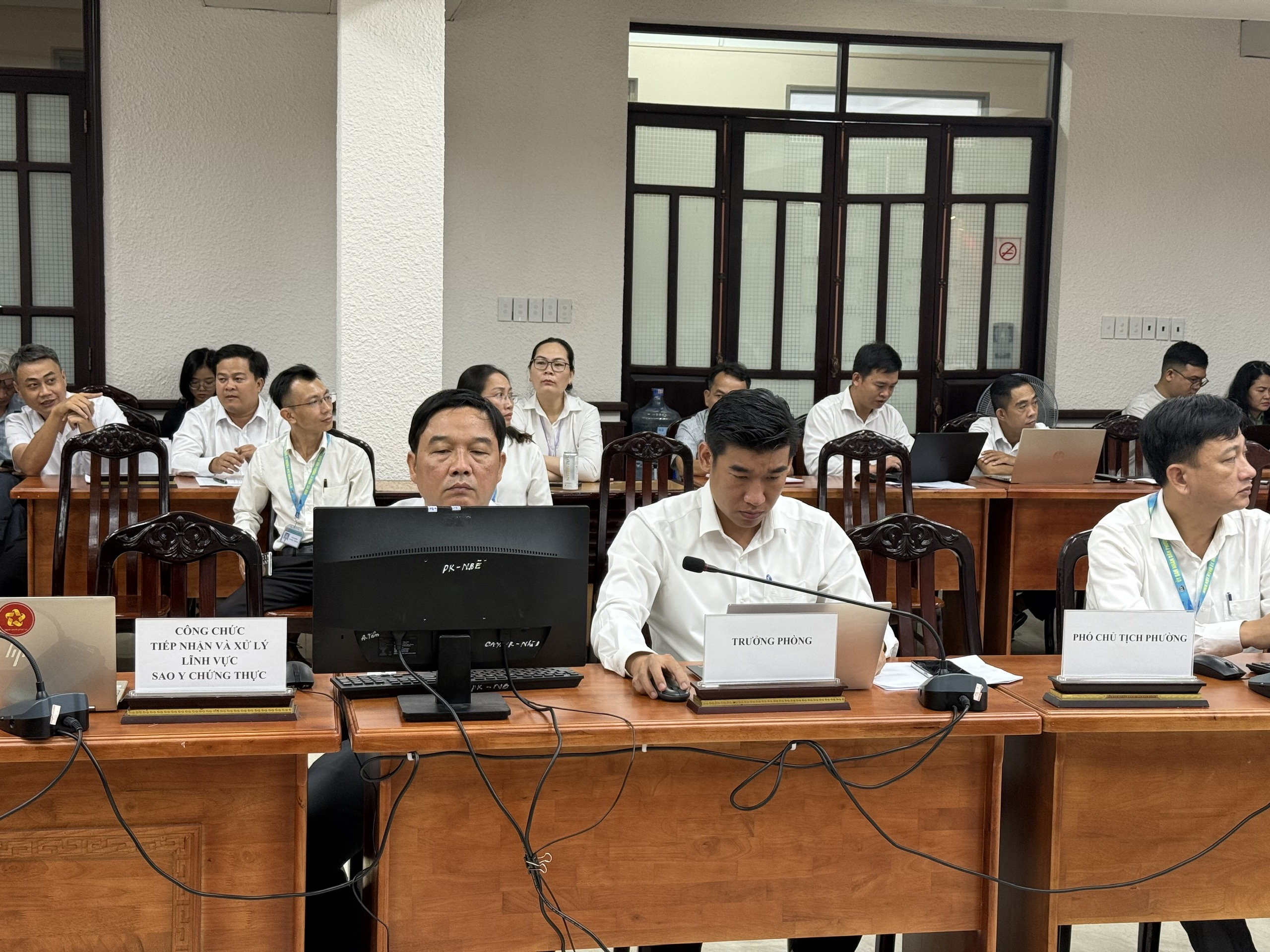 Cận cảnh buổi vận h&agrave;nh thử nghiệm hoạt động của phường mới sau sắp xếp tại TP HCM - Ảnh 3.