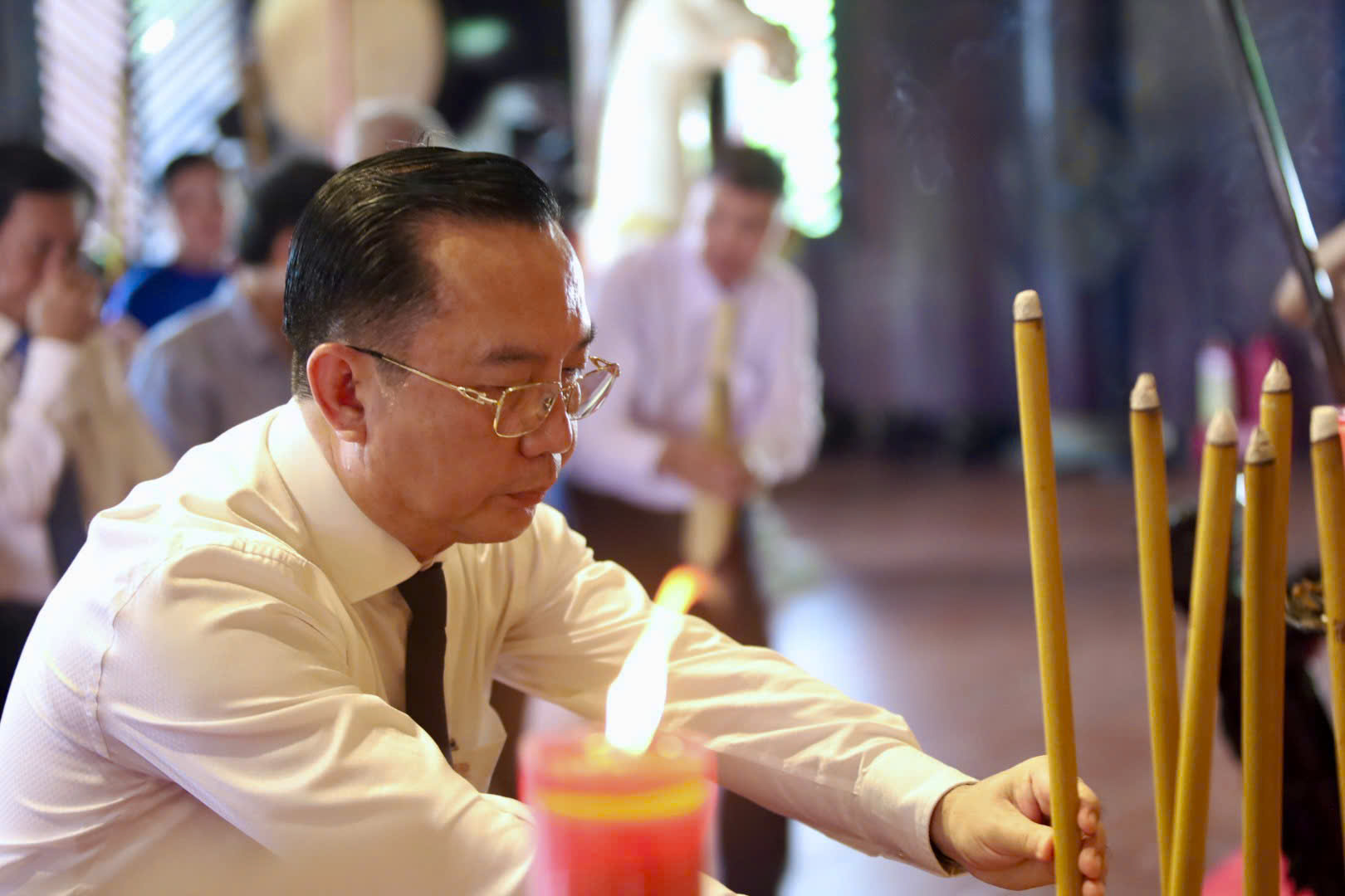 Nguy&ecirc;n Chủ tịch nước Trương Tấn Sang d&acirc;ng hương Đức Lễ Th&agrave;nh hầu Nguyễn Hữu Cảnh  - Ảnh 4.