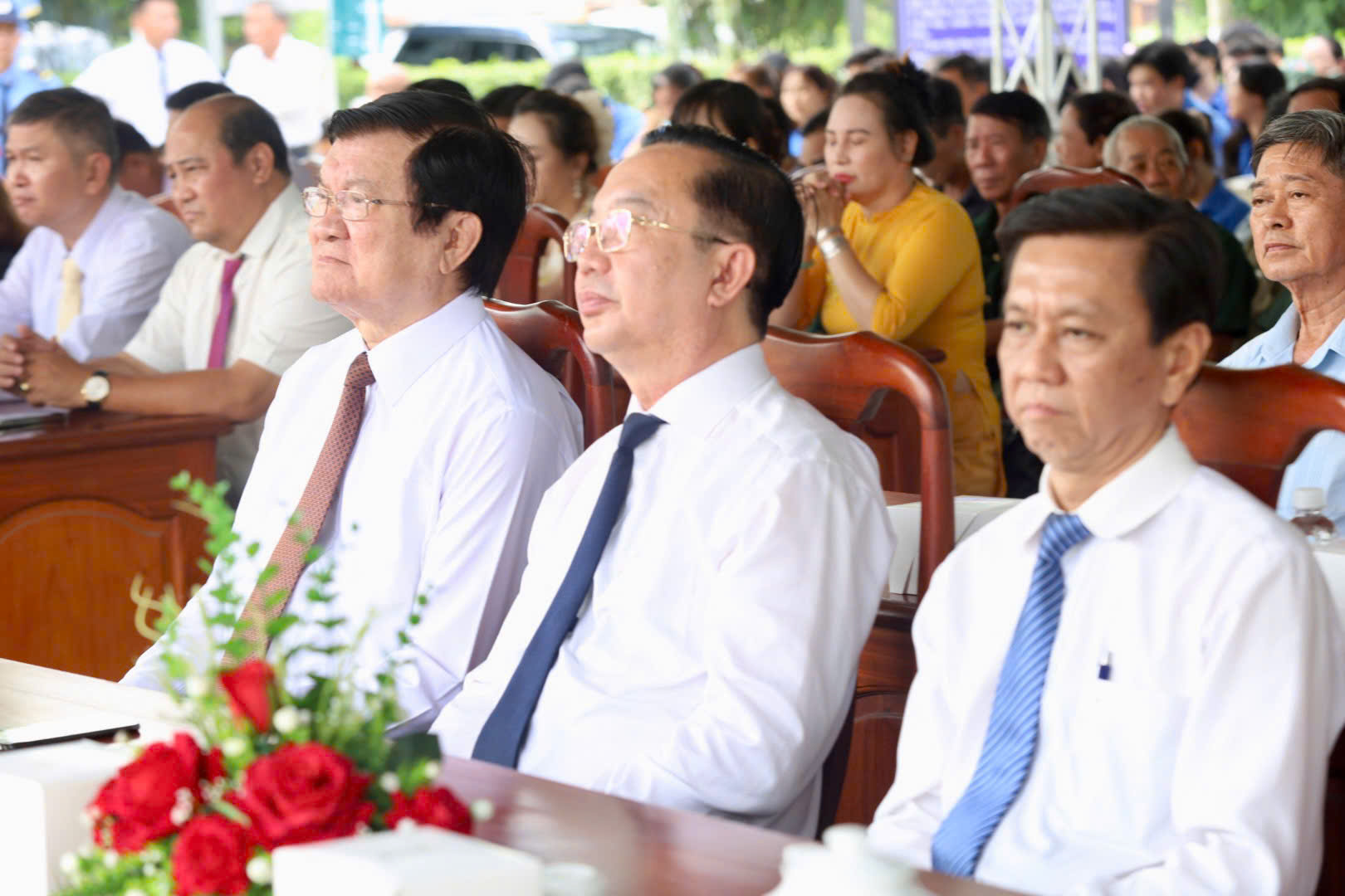 Nguy&ecirc;n Chủ tịch nước Trương Tấn Sang d&acirc;ng hương Đức Lễ Th&agrave;nh hầu Nguyễn Hữu Cảnh  - Ảnh 1.