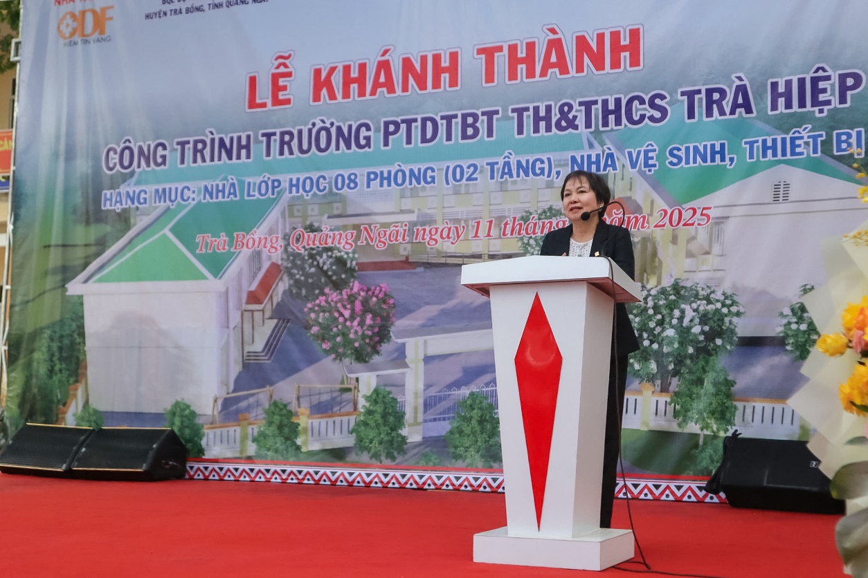 Quỹ Niềm Tin Vàng: Xây trường học, dựng tương lai cho trẻ vùng cao Quảng Ngãi- Ảnh 1.