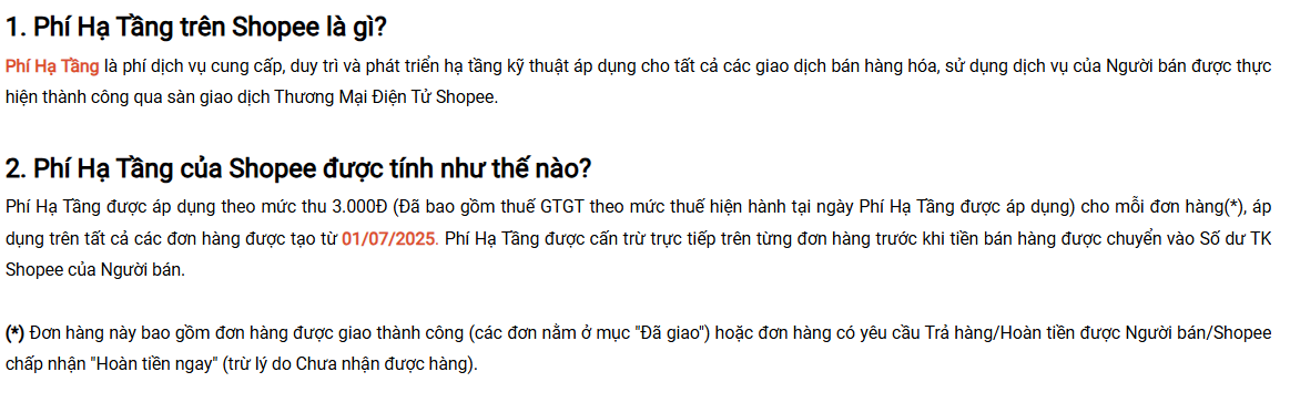 Shopee bất ngờ thu phí hạ tầng 3.000 đồng mỗi đơn hàng từ 1-7, người bán phản ứng dữ dội - Ảnh 1.