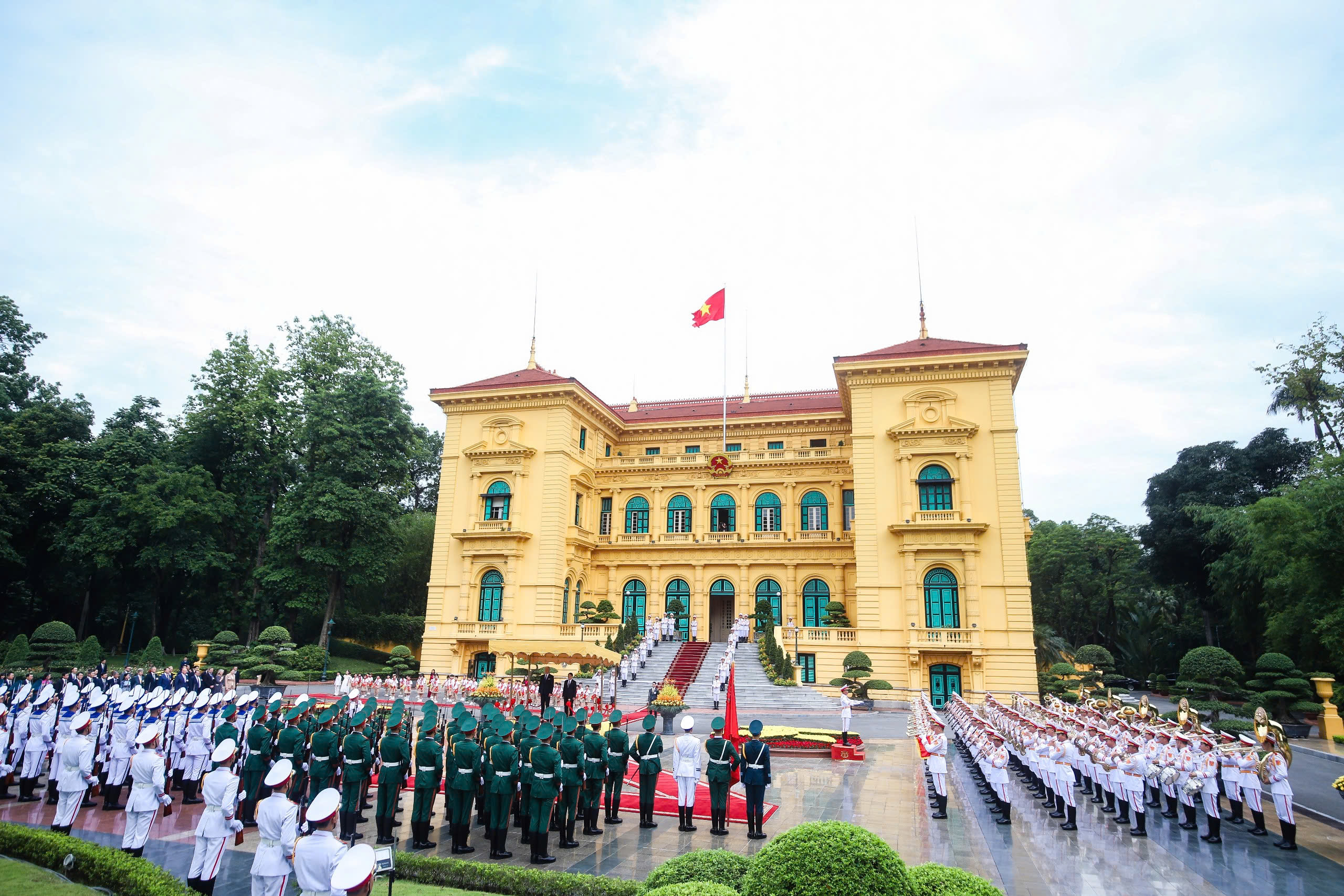 Chủ tịch nước Lương Cường chủ tr&igrave; lễ đ&oacute;n Tổng thống Litva - Ảnh 4.