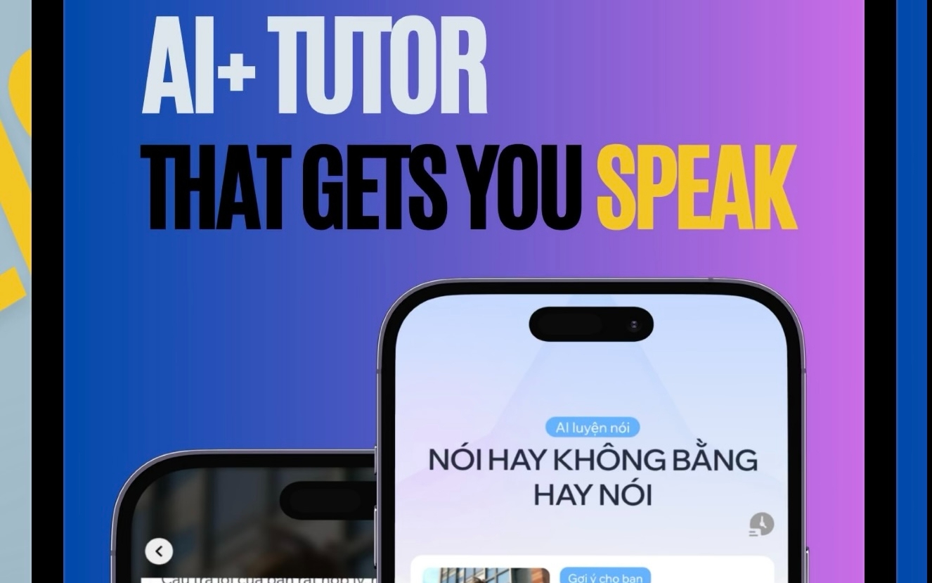 Ứng dụng học tiếng Anh tích hợp AI do startup Việt phát triển