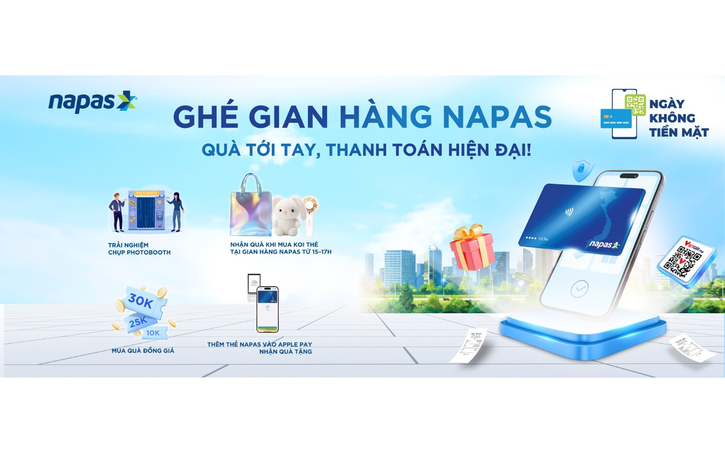 NAPAS mang đến nhiều hoạt động mới mẻ, thú vị tại chuỗi sự kiện Ngày không tiền mặt 2025