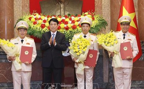 Ba Thứ trưởng Bộ Công an được thăng quân hàm Thượng tướng