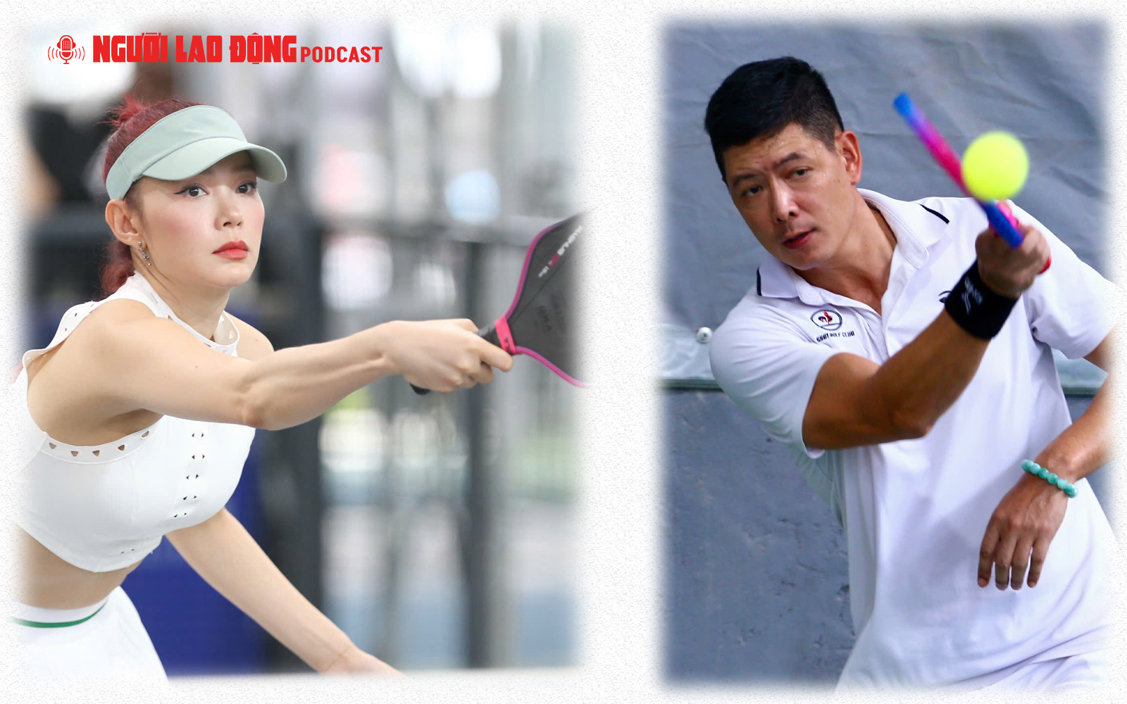 Nhiều nghệ sĩ tham gia giải Pickleball do Báo Người Lao Động tổ chức