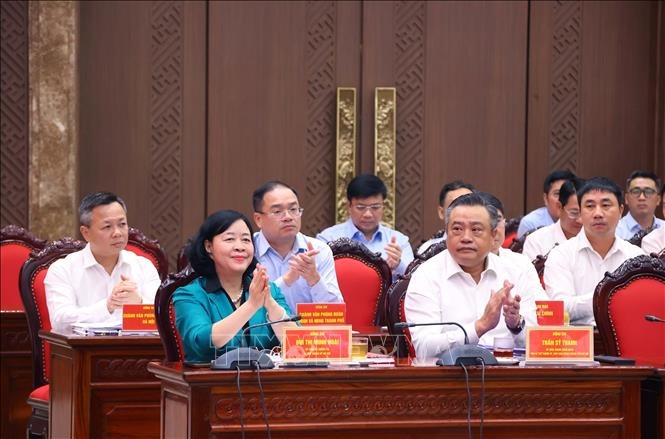 Tổng Bí thư Tô Lâm làm việc với Ban Thường vụ Thành ủy Hà Nội- Ảnh 5.