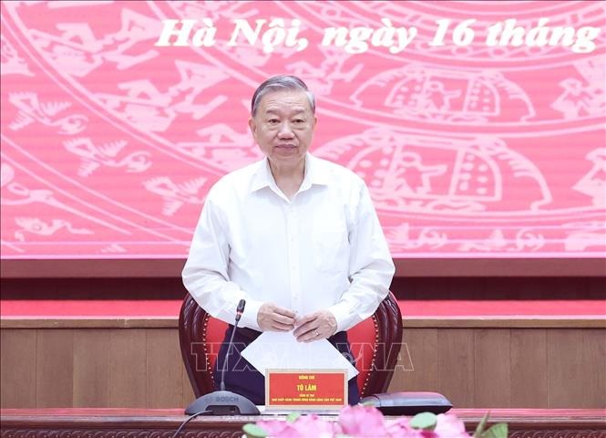 Tổng Bí thư Tô Lâm làm việc với Ban Thường vụ Thành ủy Hà Nội- Ảnh 2.