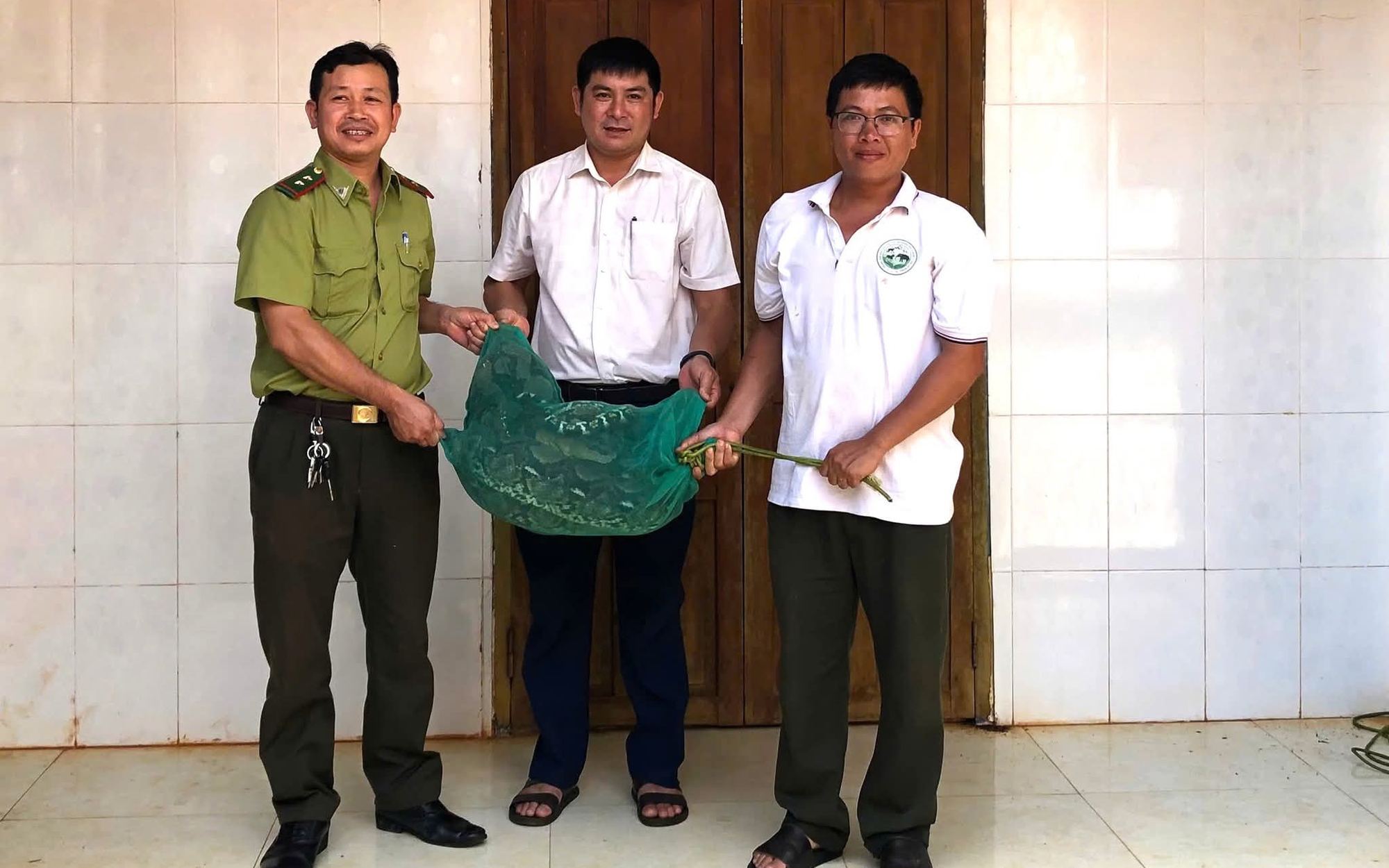 Trăn gấm quý hiếm nặng 21kg bò vào nhà dân trong đêm