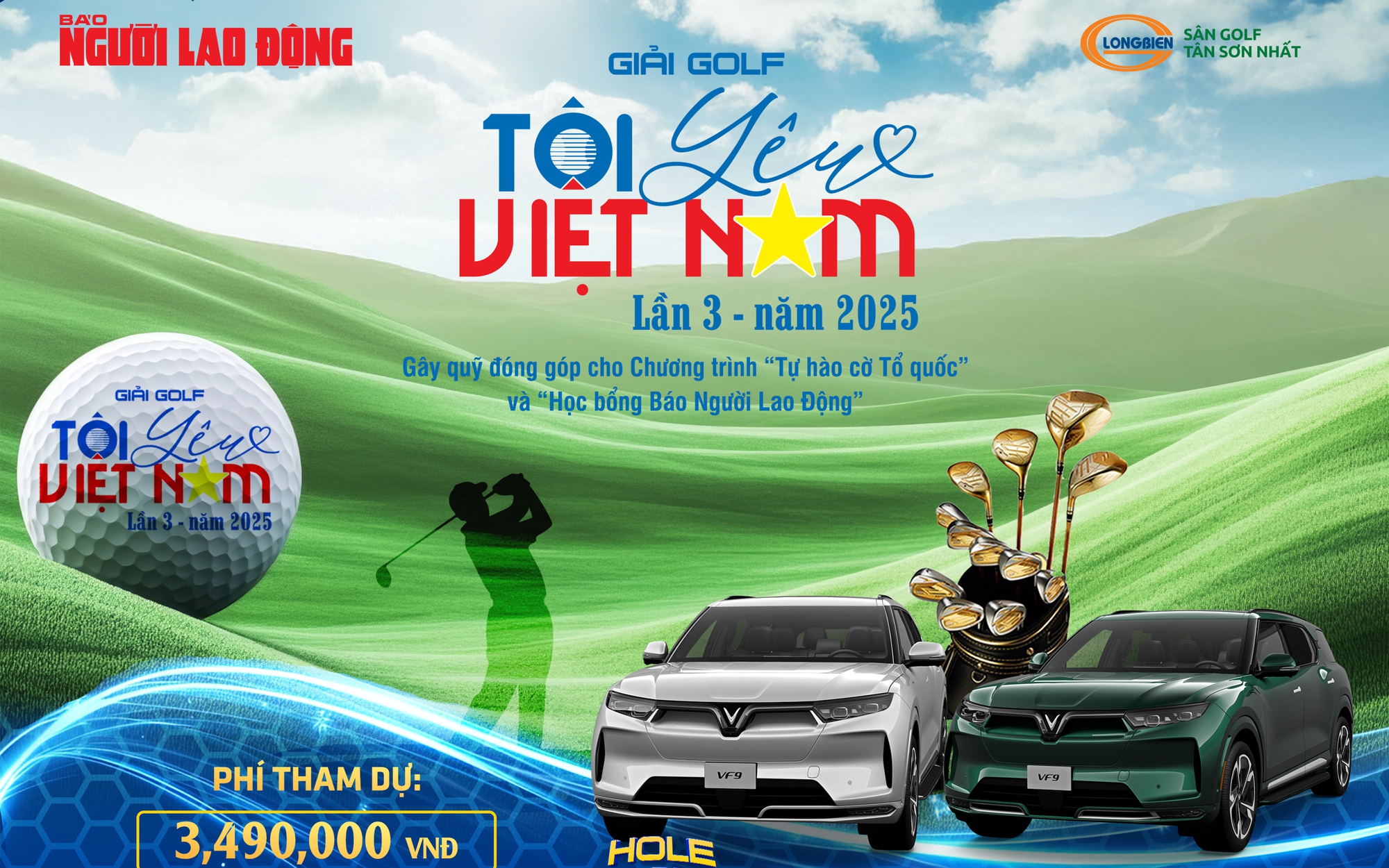 Giải Golf "T&ocirc;i y&ecirc;u Việt Nam" lần 3 - năm 2025: Giải thưởng Hole-in-One gi&aacute; trị, hấp dẫn - Ảnh 4.