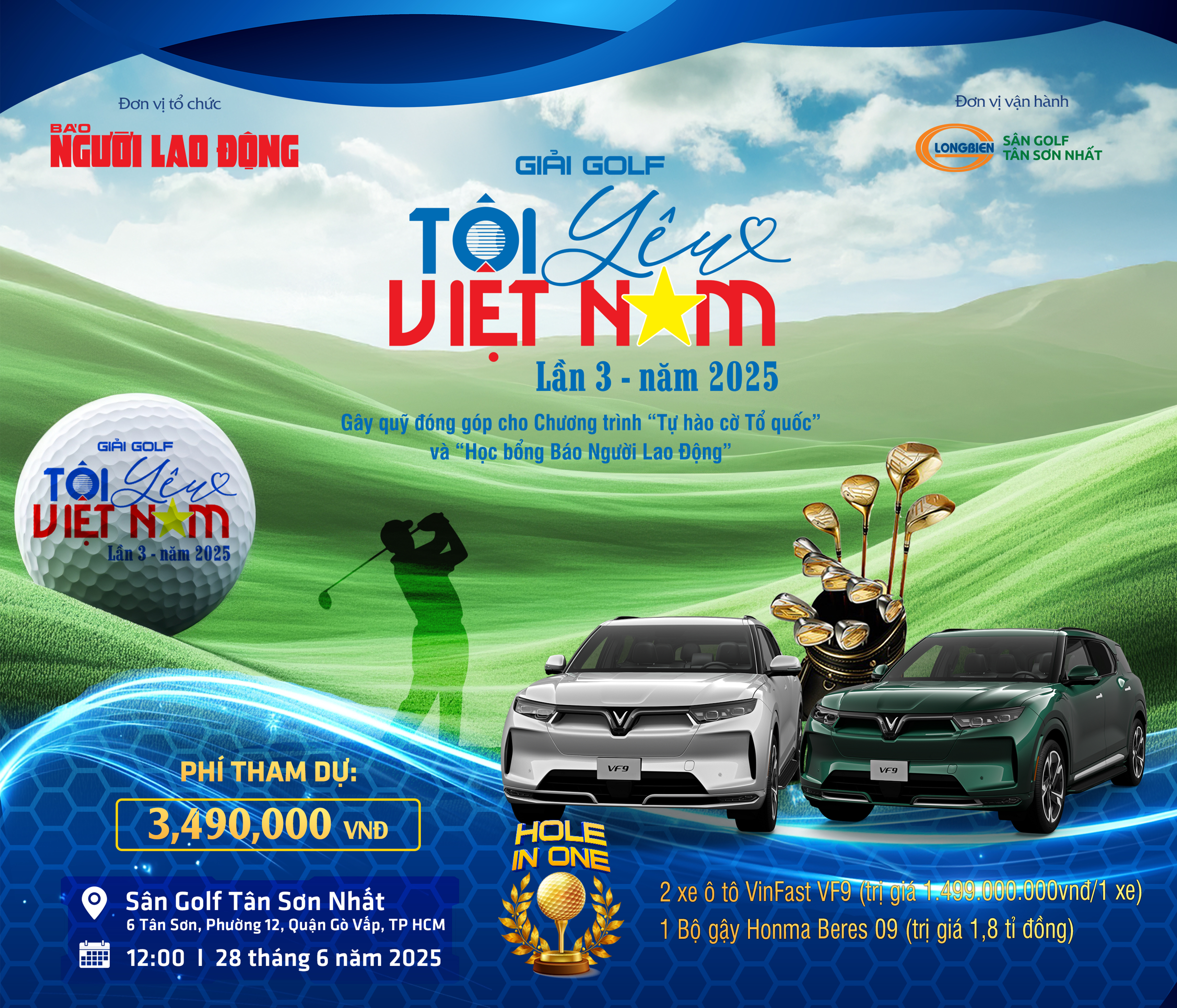 Giải Golf "T&ocirc;i y&ecirc;u Việt Nam" lần 3 - năm 2025: Kết nối, sẻ chia v&agrave; lan tỏa y&ecirc;u thương - Ảnh 1.