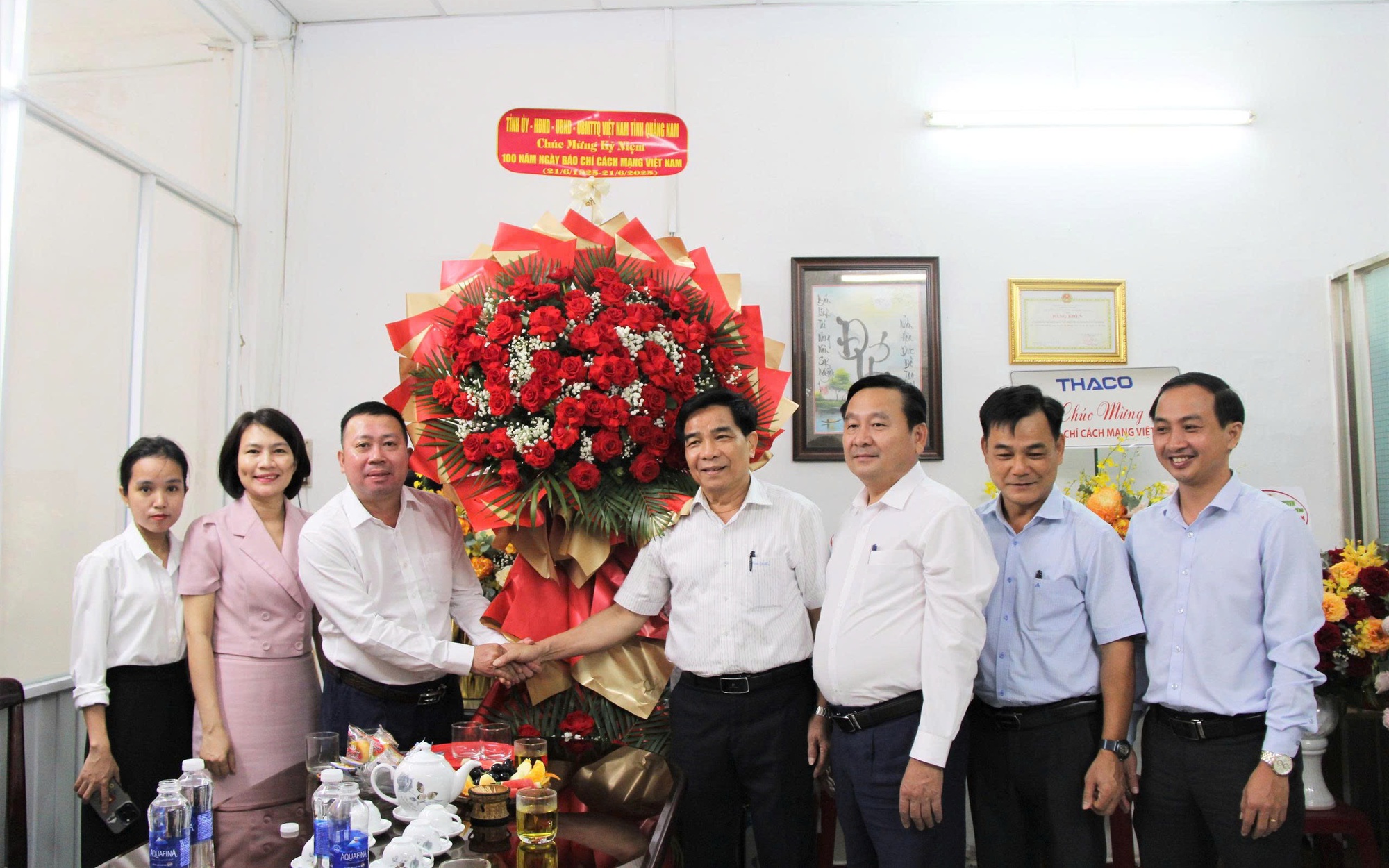 Lãnh đạo Quảng Nam, Đà Nẵng thăm, chúc mừng  Báo Người Lao Động