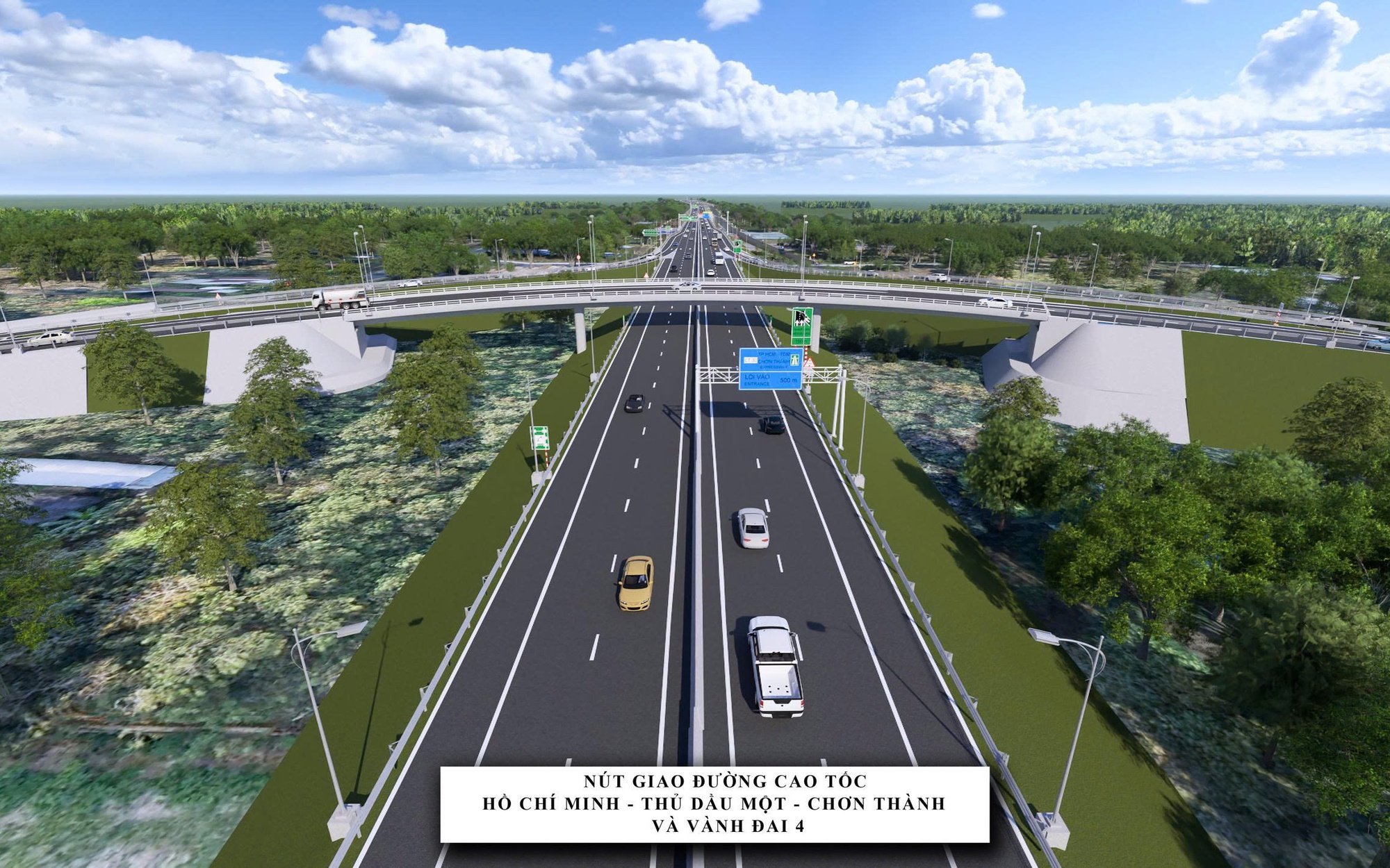 Ngắm phối cảnh đường Vành đai 4 TP HCM đoạn qua Bình Dương