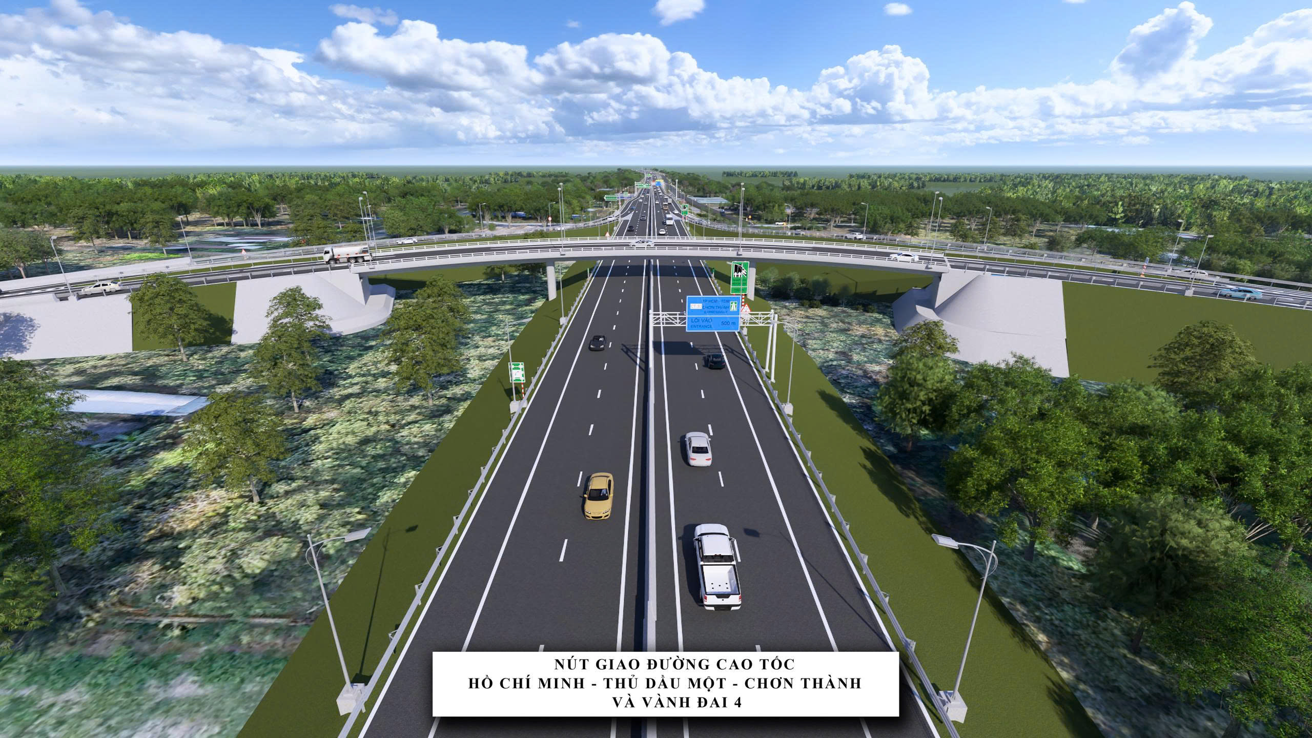 Ngắm phối cảnh đường V&agrave;nh đai 4 TP HCM đoạn qua B&igrave;nh Dương- Ảnh 8.