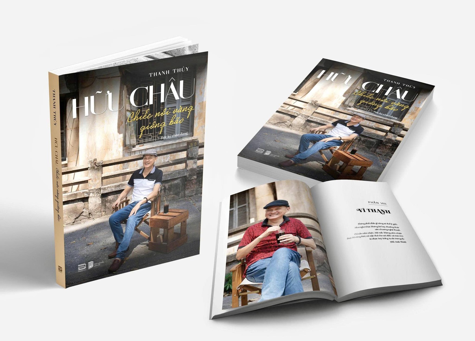 Nghệ sĩ Hữu Ch&acirc;u giới thiệu b&uacute;t k&yacute; "Chiếc n&ocirc;i v&agrave;ng gi&ocirc;ng b&atilde;o" tại đường s&aacute;ch TP HCM- Ảnh 1.