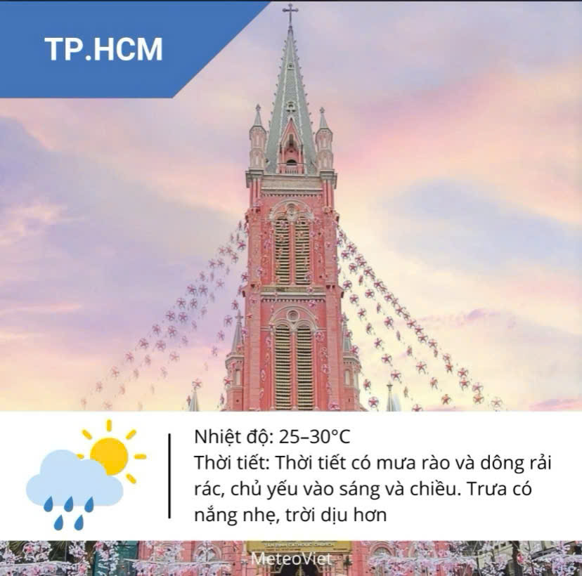 Thời tiết TP HCM h&ocirc;m nay, 23-6: Ng&agrave;y nắng nhẹ, &iacute;t mưa- Ảnh 2.