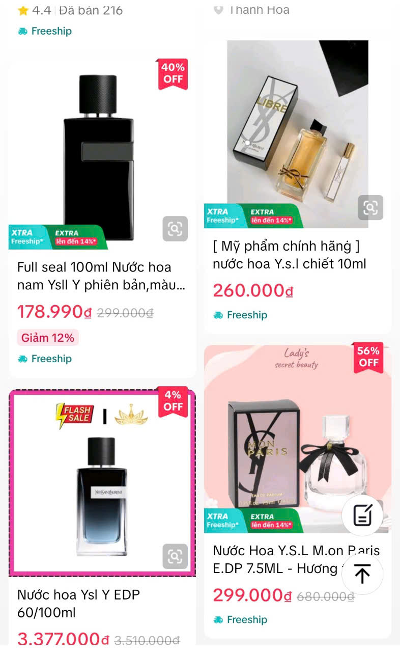 Nước hoa Chanel, Bvlgari, Ysl,&hellip;gi&aacute; 'ngang chai nước lọc' b&aacute;n đầy tr&ecirc;n mạng - Ảnh 8.