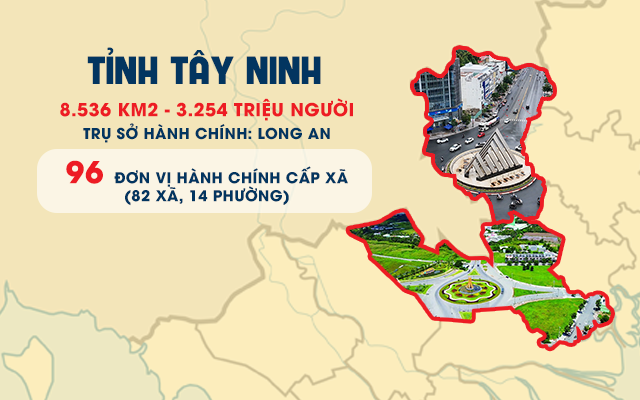 Th&ocirc;ng tin 96 x&atilde;, phường, đặc khu của tỉnh T&acirc;y Ninh mới- Ảnh 1.
