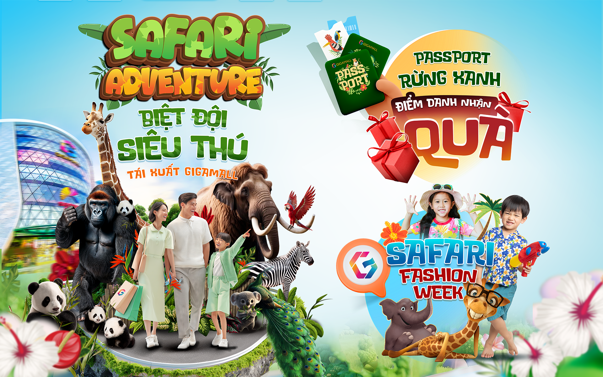 Gigamall ra mắt "Safari Adventure": Hành trình khám phá thế giới hoang dã giữa lòng thành phố mùa hè