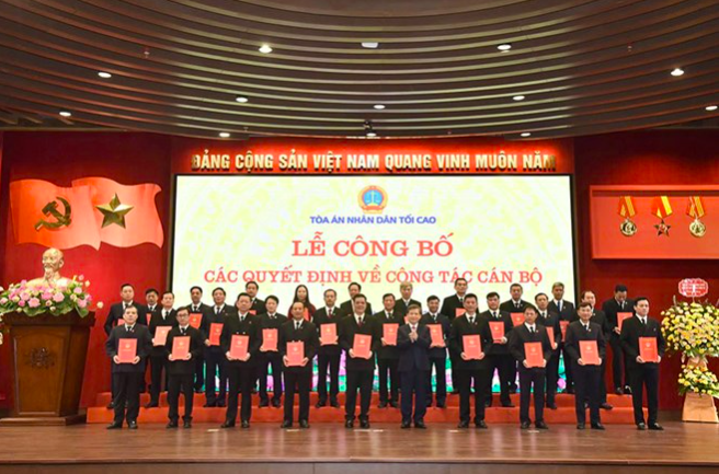 Bổ nhiệm 29 Ch&aacute;nh t&ograve;a, Ch&aacute;nh &aacute;n c&aacute;c tỉnh th&agrave;nh mới - Ảnh 1.