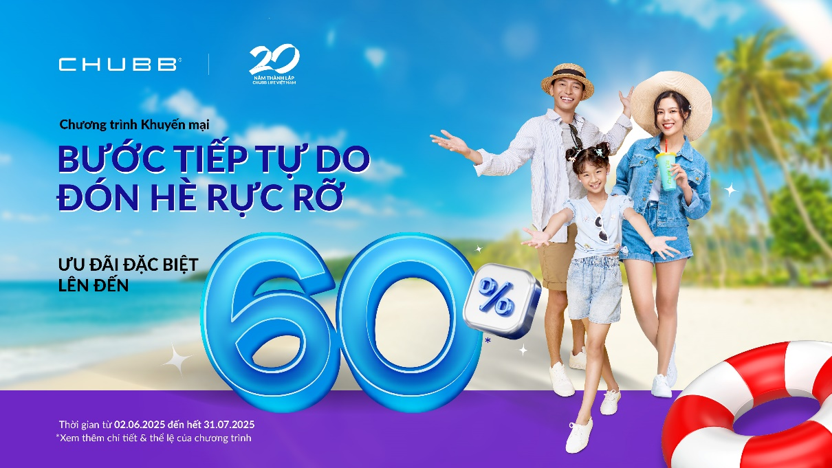 “Bước tiếp tự do, đón hè rực rỡ” cùng Chubb Life- Ảnh 1.