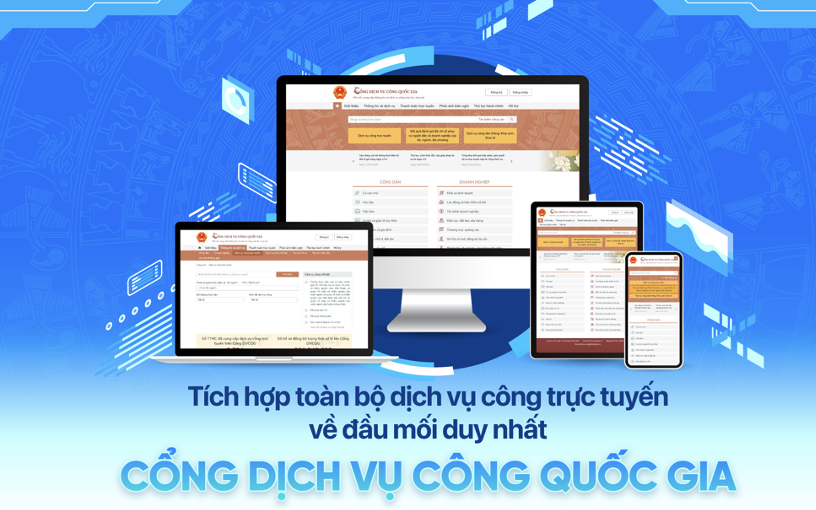 Từ 18 giờ hôm nay (27-6), thử nghiệm dịch vụ công trực tuyến trên Cổng Dịch vụ công quốc gia