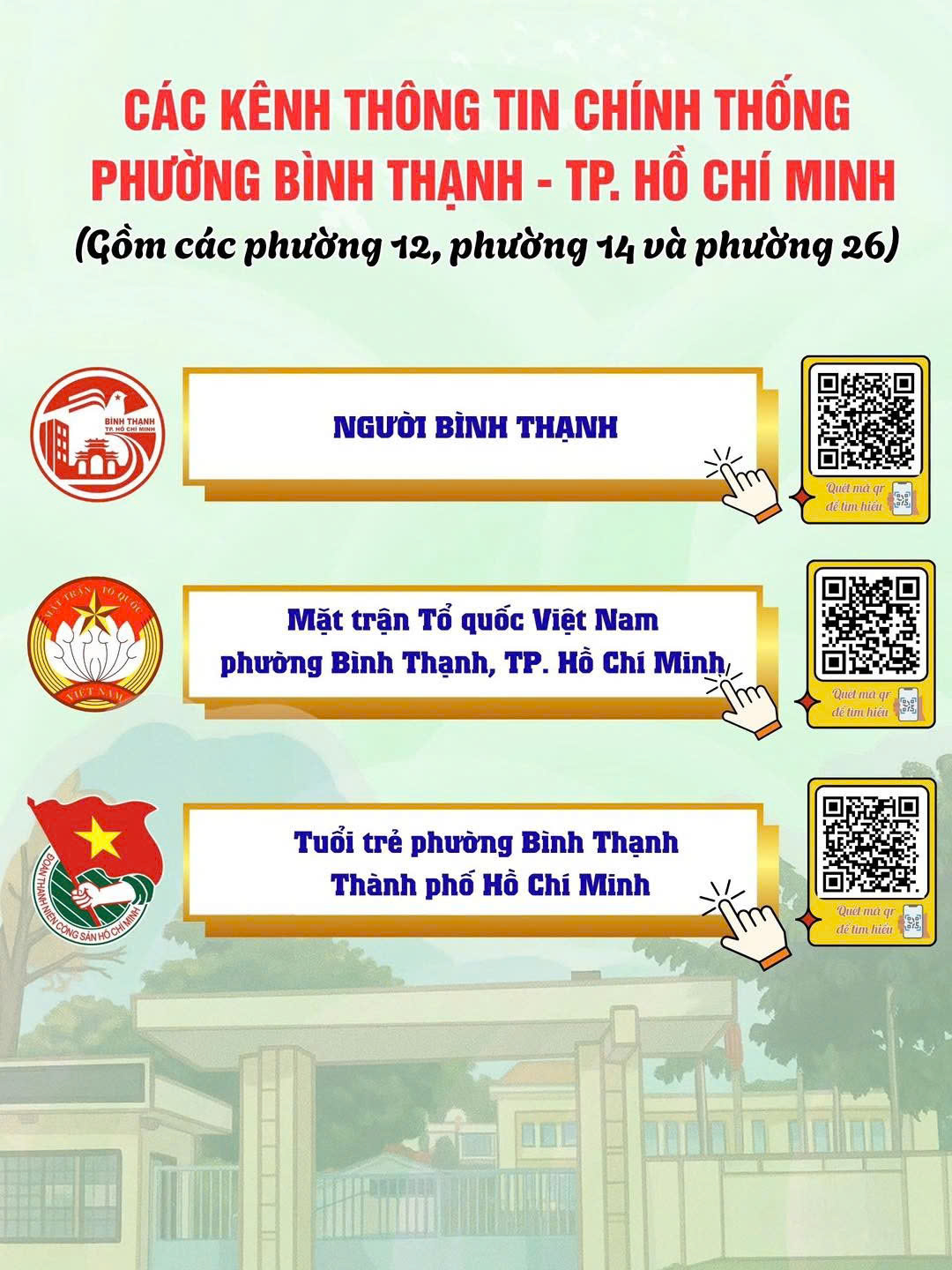 Nhiều phường mới tại TP HCM ra mắt trang Fanpage, logo - Ảnh 5.