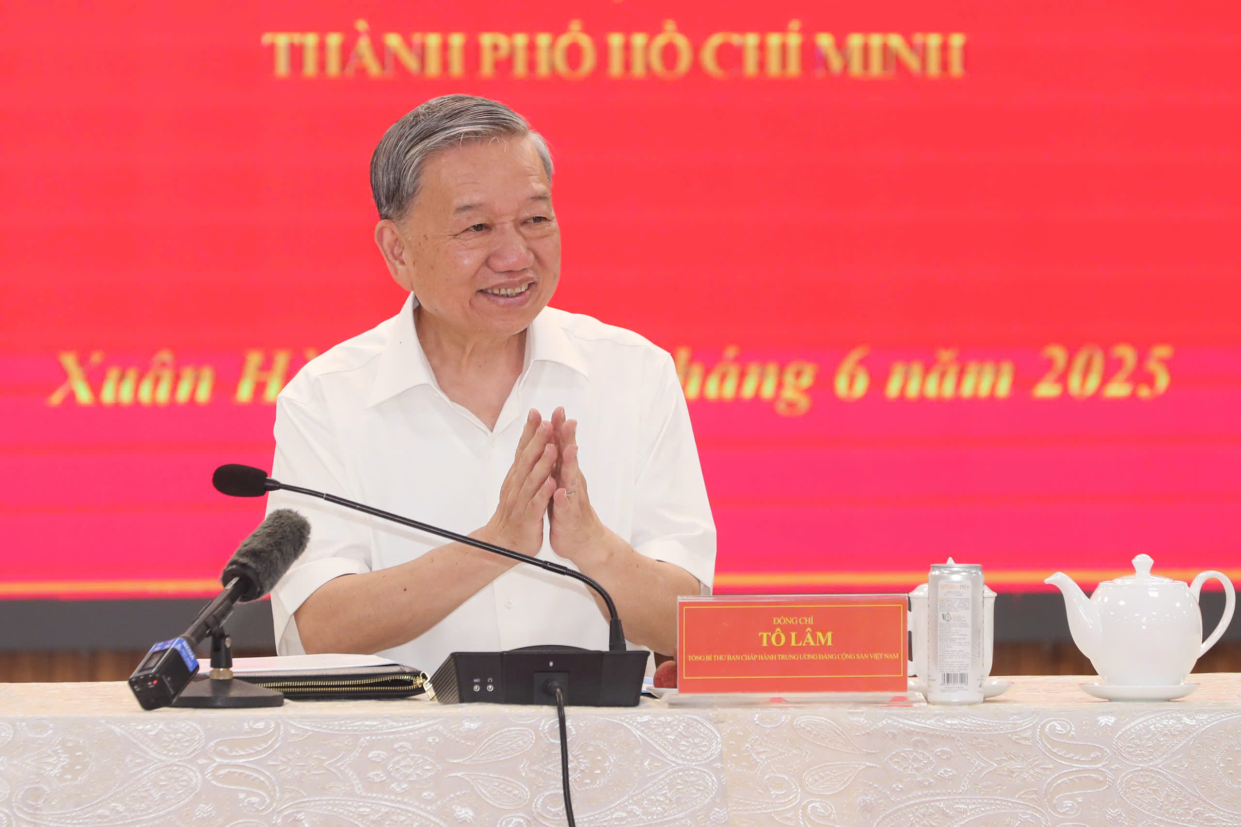 Chỉ đạo của Tổng B&iacute; thư T&ocirc; L&acirc;m trong buổi l&agrave;m việc tại TP HCM chiều nay- Ảnh 4.