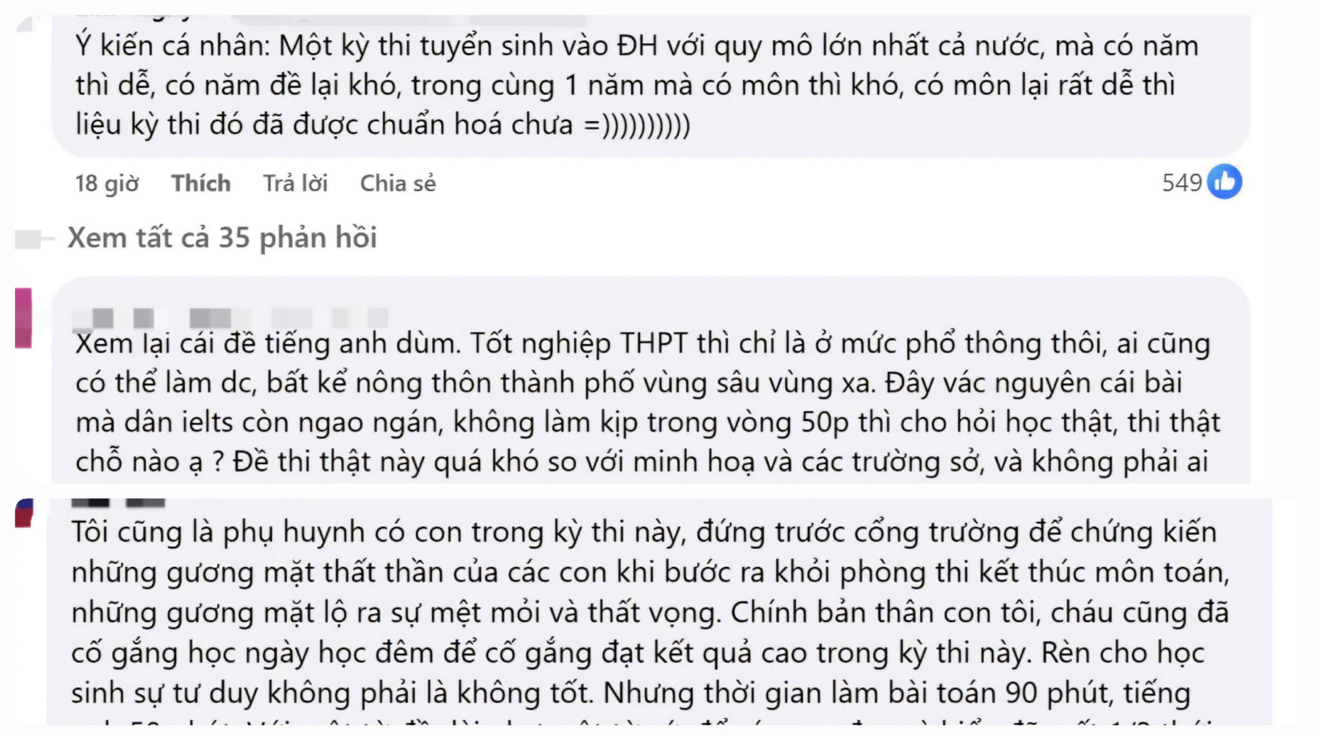 Đề thi THPT qu&aacute; kh&oacute;: Th&iacute; sinh ch&igrave;m trong thất vọng, phụ huynh &ldquo;k&ecirc;u cứu&rdquo;- Ảnh 4.