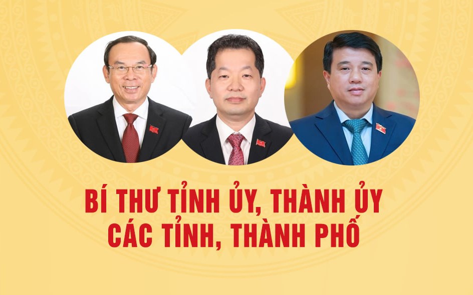Chân dung 34 Bí thư tỉnh ủy, thành ủy