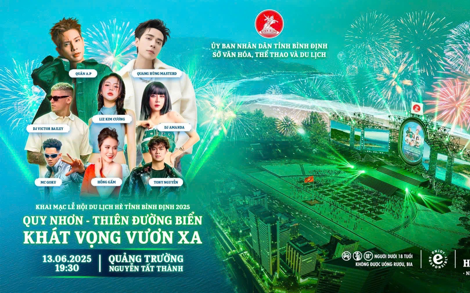 Bùng nổ sắc màu biển cả tại lễ khai mạc Lễ hội Du lịch hè Bình Định 2025
